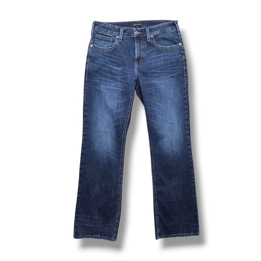 Silver Craig Jeans Mens 32 x 32 Bootcut Easy Fit Stretch Deim